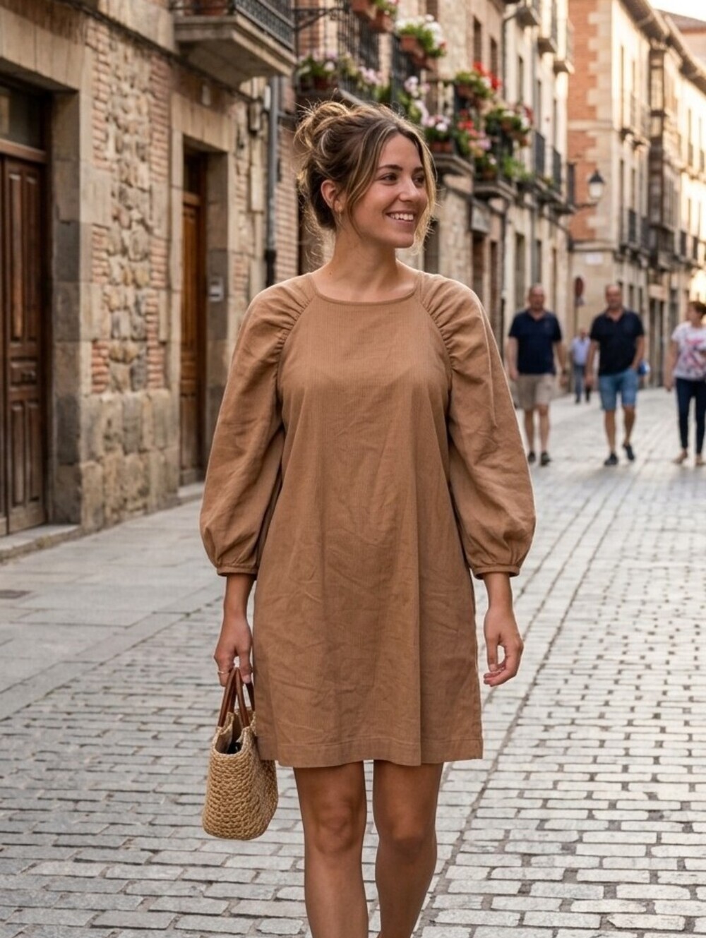 GAUDIE corduroy dress Size Medium Long Sleeve